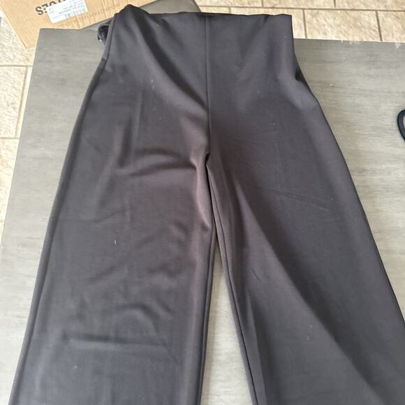 Black Cross Cross Spaghetti Strap Wide Leg Women's Jumpsuit Size S Y2K Club - Picture 6 of 11